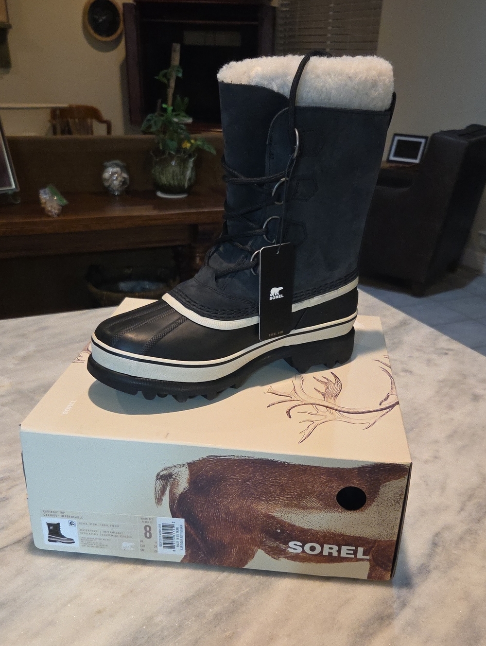 Sorel Caribou Waterproof Insulated Boot Lace-Up Snow Ski Sherpa Lined Unisex NWT